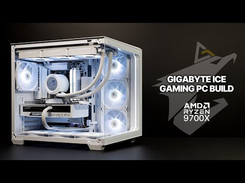 Gigabyte ICE Gaming PC Build | All White Antec C5 | AMD Ryzen 7 9700X | Aorus Waterforce X II