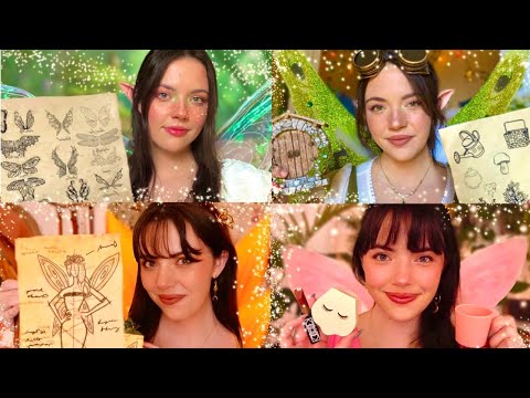 ASMR 2.5+ HRS Fairy ASMR | Desigining Your Fairy Wings, Fairy House, and Wardrobe, Wooden Makeup 🧚