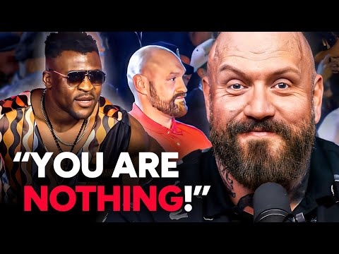 Ngannou THREATENS Tyson Fury 😂 Press Conference Reaction!