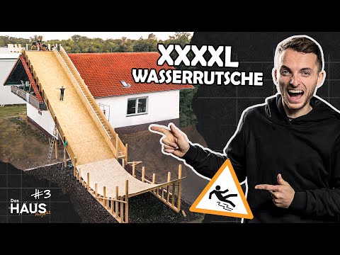 Wir bauen eine riesige WASSERRUTSCHE von unserem HAUSDACH | Das Haus Projekt - Folge 3