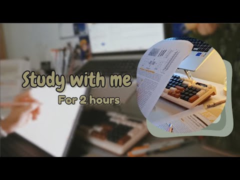 2 hours study with me | no break | nature relax sound