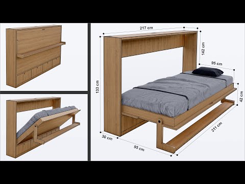 HOW TO MAKE A HORIZONTAL MURPHY BED WITH VERY EASILY STEP BY STEP
