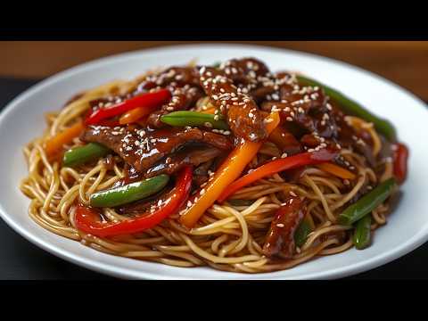 Juicy beef stir-fry with vegetables - maximum flavor in minimum time!