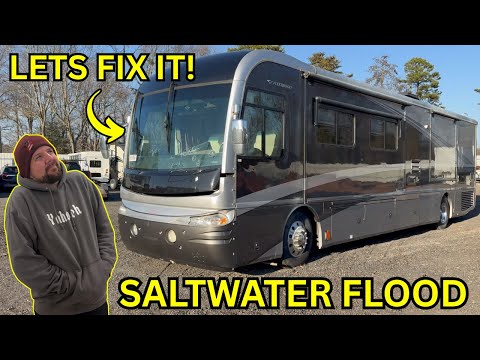 Can a SALTWATER-FLOODED RV Be Saved?! (Let’s Fix It)