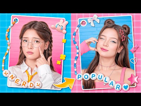 Nerd Changed Her Look to Get Revenge! Nerd vs College Queen