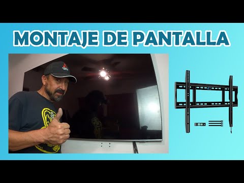 How to install a base to mount your screen on the wall