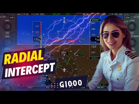 Radial Interception - How to fly IFR / Course Lecture - Garmin G1000 by Aviator Cloud