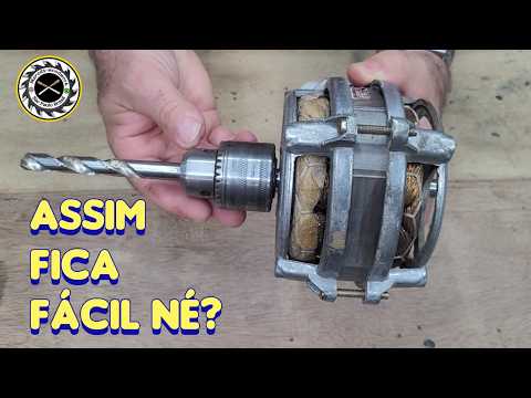 EASY AND FAST - How to place a mandrel on the shaft of a small tank engine, using a file or grind...