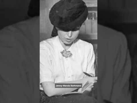 Execution of first nazi camp guard Jenny Barkmann at Stutthof trials in ww2