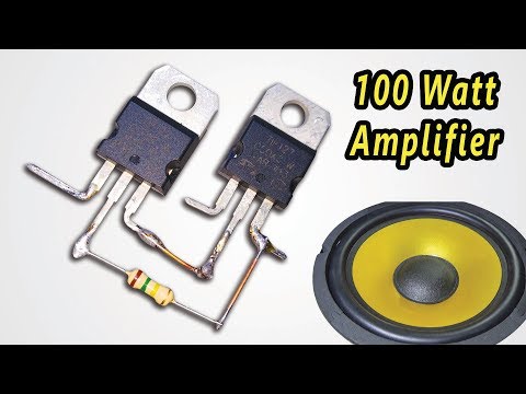 How To Make Powerful  (100 Watt) Amplifier Circuit || DC 12v