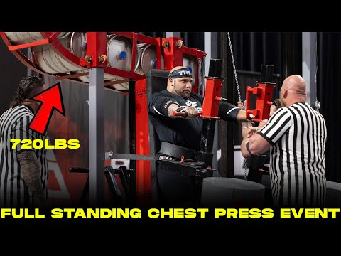 2025 STRONGEST MAN ON EARTH FULL STANDING CHEST PRESS EVENT