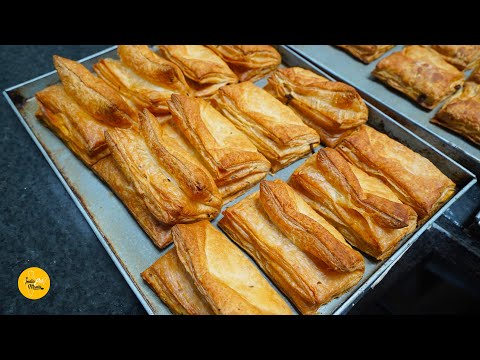 Factory Making of the Famous Puffs(Patties) of Surat l Patel's Puff House l Gujarat Street Food