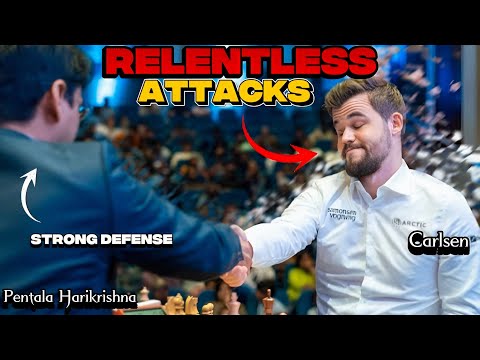 Pentala Harikrishna VS Magnus Carlsen || Tata Steel Chess India Rapid 2019, Round 8