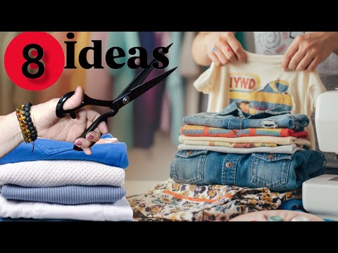 8 BEST IDEAS FOR REUSING OLD CLOTHES /Make new clothes at zero cost ‼️