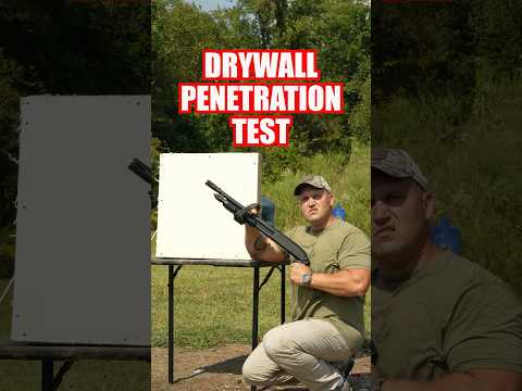 Drywall Penetration Test (Shotgun Home Defense)
