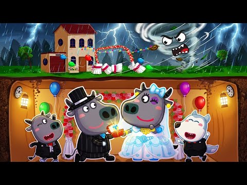 Wolfoo and Bufo | Wedding Anniversary in a Storm ⛈️ Safety Story for Kids