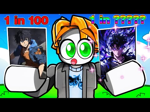 100% Completing the Solo Leveling Card Update in Roblox!