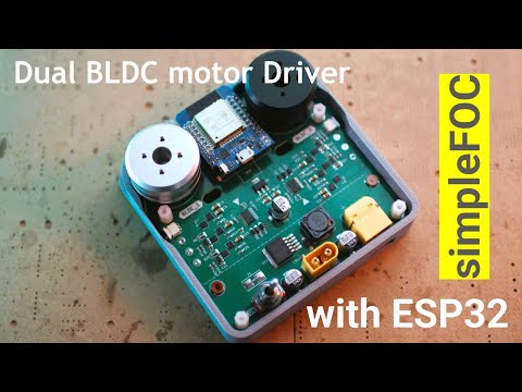 ESP32 dual motor BLDC driver! fully support simpleFOC!