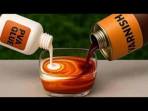 Mix VARNISH with PVA GLUE and discover the SECRET that few know! Amazing