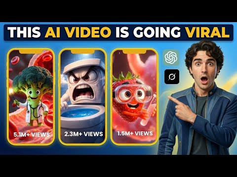 AI Viral Video Formula 2026: Talking Fruit & Food Health Videos Using ChatGPT + Grok