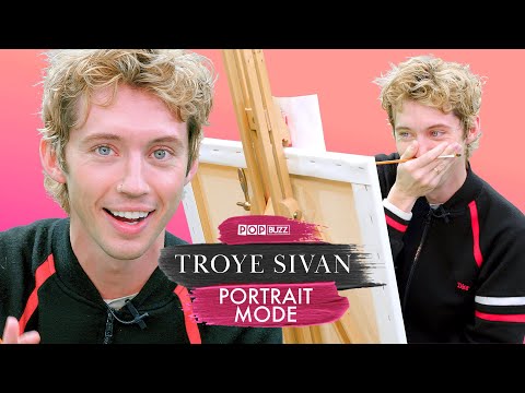Troye Sivan Paints A Self-Portrait While Answering Deep And Chaotic Questions