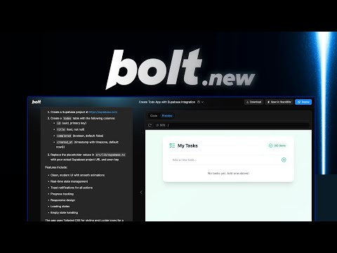 Create AI-powered user interfaces instantly - bolt.new