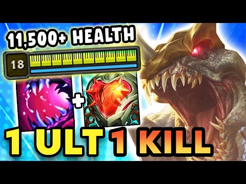 11,500+ Health Cho'gath Jungle deletes enemy adc in their fountain (SIZE AS LARGE AS ENTIRE MIDLANE)