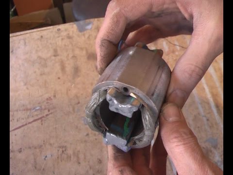 Пропитка статора. Намотка в два провода с параллельным соединением.