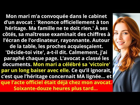 Mon mari exige mon héritage devant sa maîtresse puis découvre la vérité et implore 72h plus tard...