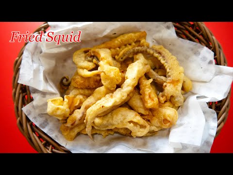 How to make tempura (Korean-style) at home | Learn how to clean squid | 오징어튀김