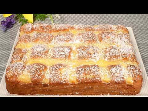 Ein Apfelkuchen mit Creme, der in Ihrem Mund schmilzt! Jeder sucht nach diesem Rezept! Lecker