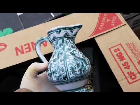 Поход на БАРАХОЛКУ в ГЕРМАНИИ! Много ВИНТАЖной ПОСУДЫ и ФАРФОРА! Оля Ретро Германия