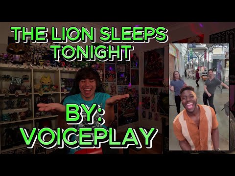 THIS FRIED MY BRAIN IN THE BEST WAY!!!!!!!!!! Blind reaction to Voiceplay - The Lion Sleeps Tonight
