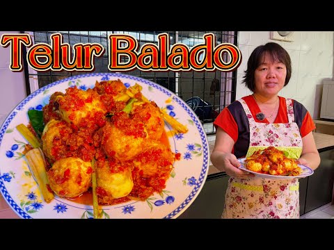 【Telur Balado】A delicious bite! Eggs can also be made into a super delicious dish!
