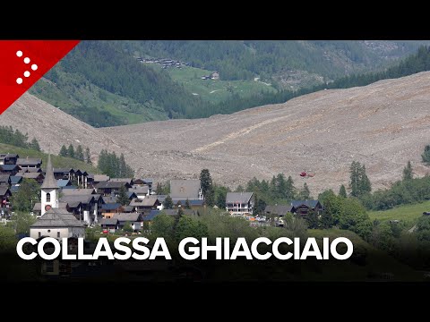Collassa enorme porzione di un ghiacciaio a Blatten in Svizzera: il paese sepolto, si forma lago