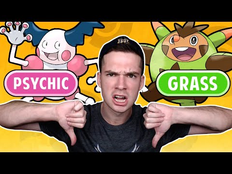 Worst Pokemon of Every Type