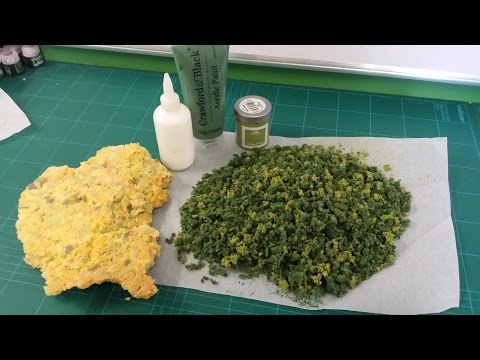 Cheap and easy clump foliage (Frugal Wargames Foliage)