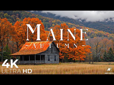 🍂Maine 4K - Most Beautiful Autumn Video in Maine in 4K UHD🍂