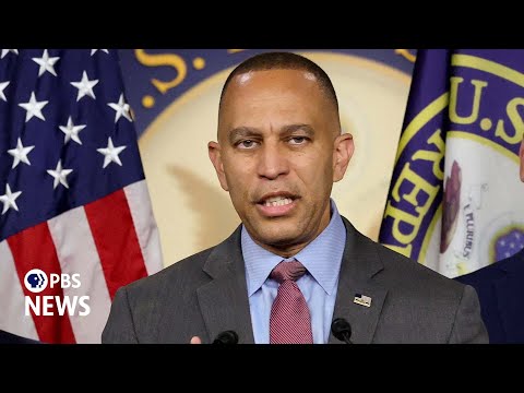 WATCH LIVE: Jeffries holds news briefing as Johnson blames Democrats for government shutdown