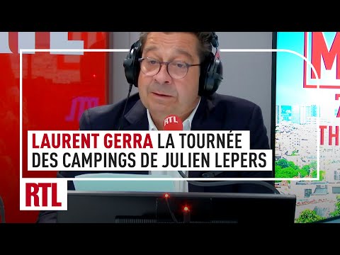 Laurent Gerra : Julien Lepers anime un quiz "Questions pour un champion" dans les campings