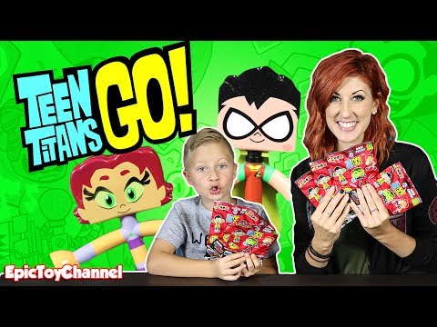 TEEN TITANS GO Beast Boy Cyborg Mix Up?!?! Cartoon Network Surprise Toys with Teen Titans Go Robin