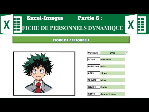 How to create a staff sheet with dynamic images in Excel 👌