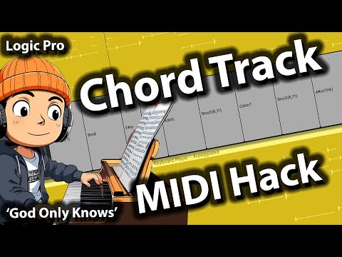 Logic Pro Chord Track MIDI Controller Input using Session Keyboard with Bass (God Only Knows)