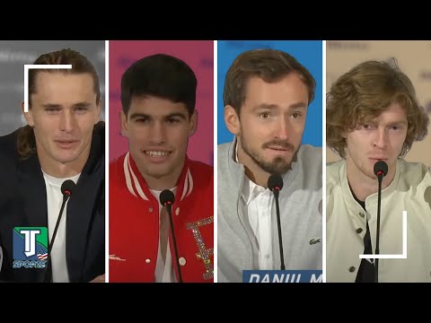 Alcaraz HAPPY to REACH ATP Finals for first time as he FACES Medvedev, Zverev and Rublev