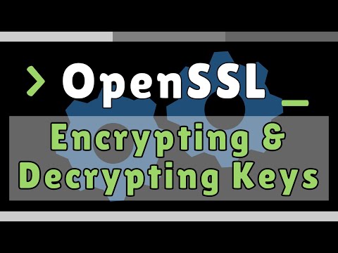 OpenSSL - Encrypting and Decrypting Private Key Files