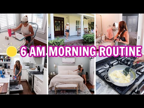 6 AM MORNING ROUTINE | STAY AT HOME MOM SCHEDULE | Amy Darley