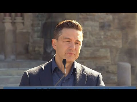 'I'm not going to allow you to interrupt me': Poilievre has terse exchange while taking questions