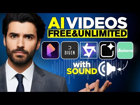 TOP 3 FREE & UNLIMITED AI Video Generators 2025 (With Sound)