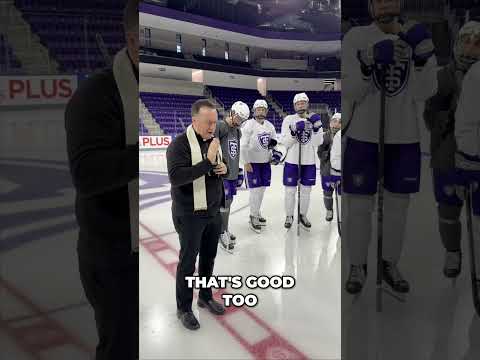 Saint Paul Seminary priest blesses college hockey team's new ice and locker room