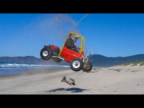 390cc Swapped Little Tikes Crazy Coupe VS Sand Dunes!
